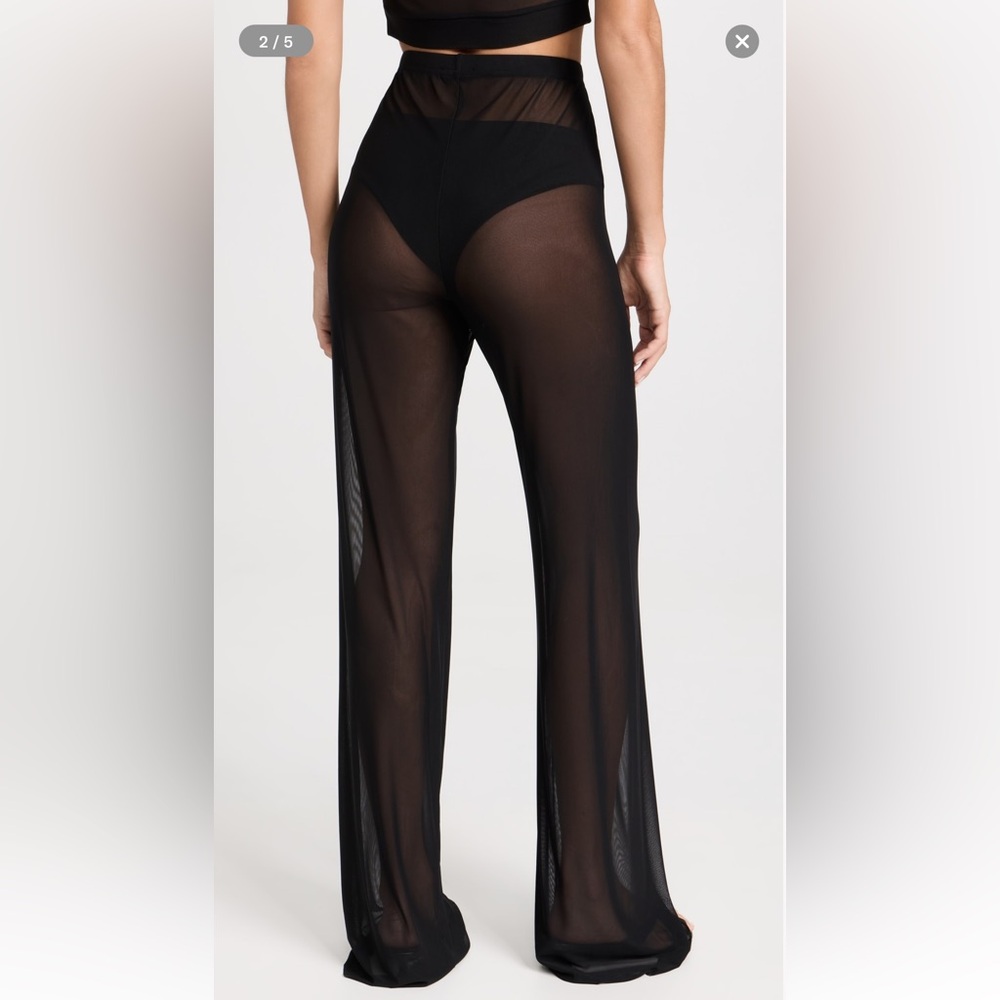 NWT Good American Wide Mesh Pants